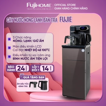 Cây nước nóng lạnh kết hợp bàn trà, cafe FujiE TB807, máy nước nóng lạnh bình âm điều khiển từ xa, cài đặt nhiệt độ sôi