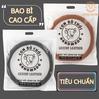 Bọc Vô lăng Ô Tô Tay Lái cho xe VINFAST VF3 E34 VF5, VF8, VF9, LIMO, MPV 7, Herio Chất da bò thật 100% bảo hành 2 năm