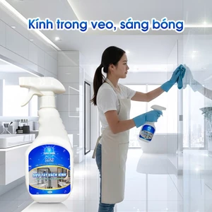 Dung dịch đa năng siêu tẩy cặn canxi, sen vòi inox, vách kính nhà tắm, đồ sứ, chậu rửa, bồn tắm, bồn cầu LAZI - chai 500