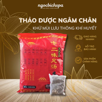 Thảo dược ngâm chân, thảo mộc ngâm chân khử mùi hôi, lưu thông khí huyết, bịch 30 gói thiên nhiên lớn