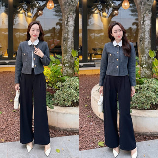 Áo dạ đỏ cúc đồng