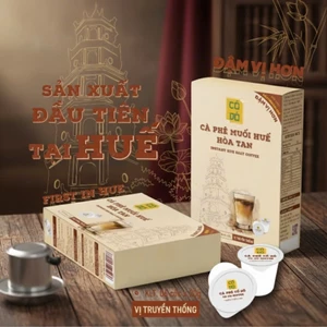 Cà Phê Muối Huế Hòa Tan - Gu Đậm - Thương Hiệu Cố Đô - Đặc Sản Huế - Hộp 6 Cốc