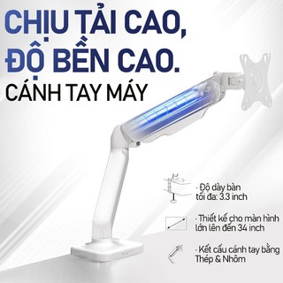 Giá Đỡ Màn Hình Arm Màn Hình Trắng/Đen 13-34 inch 2-10KG Xoay 360° điều chỉnh đa hướng
