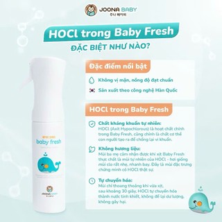 Lõi xịt đa năng Baby Fresh giúp khử khuẩn,khử mùi và phòng bệnh cho bé 300ml - Joona Baby (THÁI)