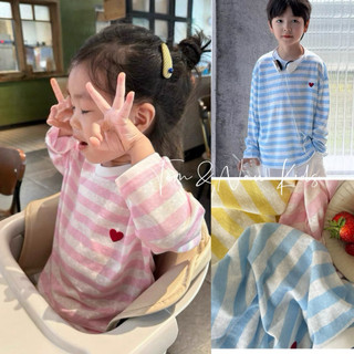 A29-[tomnaukids] Áo thun giấy SỌC  cho bé gái thun giấy size từ 9-35Kg