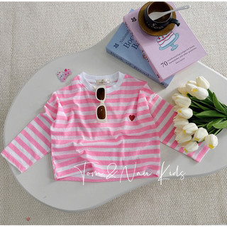 A29-[tomnaukids] Áo thun giấy SỌC  cho bé gái thun giấy size từ 9-35Kg