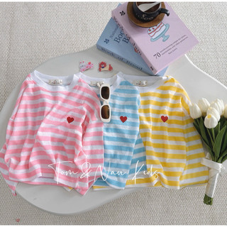 A29-[tomnaukids] Áo thun giấy SỌC  cho bé gái thun giấy size từ 9-35Kg