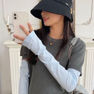 Ống tay chống nắng thun lạnh chất dày UPF50+ – Xỏ ngón tiện lợi, che nắng tối đa, nhiều màu dễ phối