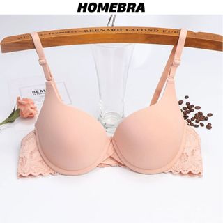 Áo ngực nữ có gọng nâng ngực cúp V ôm đẩy quả tạo khe gợi cảm- Áo lót su trơn 2 nấc cài đệm vừa A016