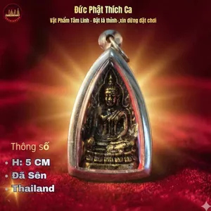 Phụ Kiện Mặt Dây Chuyền Trang Trí Thích Ca Inox 304 Cao Cấp Mang Lại Cảm Giác Bình An