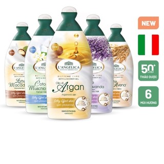 Sữa Tắm L’Angelica 500ml Nhập Ý – Thảo Dược Dưỡng Ẩm, Trắng Da, Thơm Lâu – Nhiều Mùi Thiên Nhiên