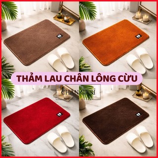 🔖Combo 5 Tấm Thảm Lau Chân Lông Cừu Loại 1, Siêu Thấm Hút, Mềm Mịn, Chống Trượt _ Chăn Ga Sỉ HCM