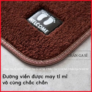🔖Combo 5 Tấm Thảm Lau Chân Lông Cừu Loại 1, Siêu Thấm Hút, Mềm Mịn, Chống Trượt _ Chăn Ga Sỉ HCM