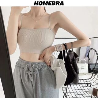 Áo bra nữ chất cotton co giãn tốt Áo lót 2 dây mút sẵn mỏng nhẹ kiểu basic màu trơn dễ phối đồ B7719