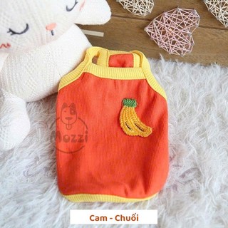 Áo 2 dây mini size thêu nổi cho chó mèo nhỏ