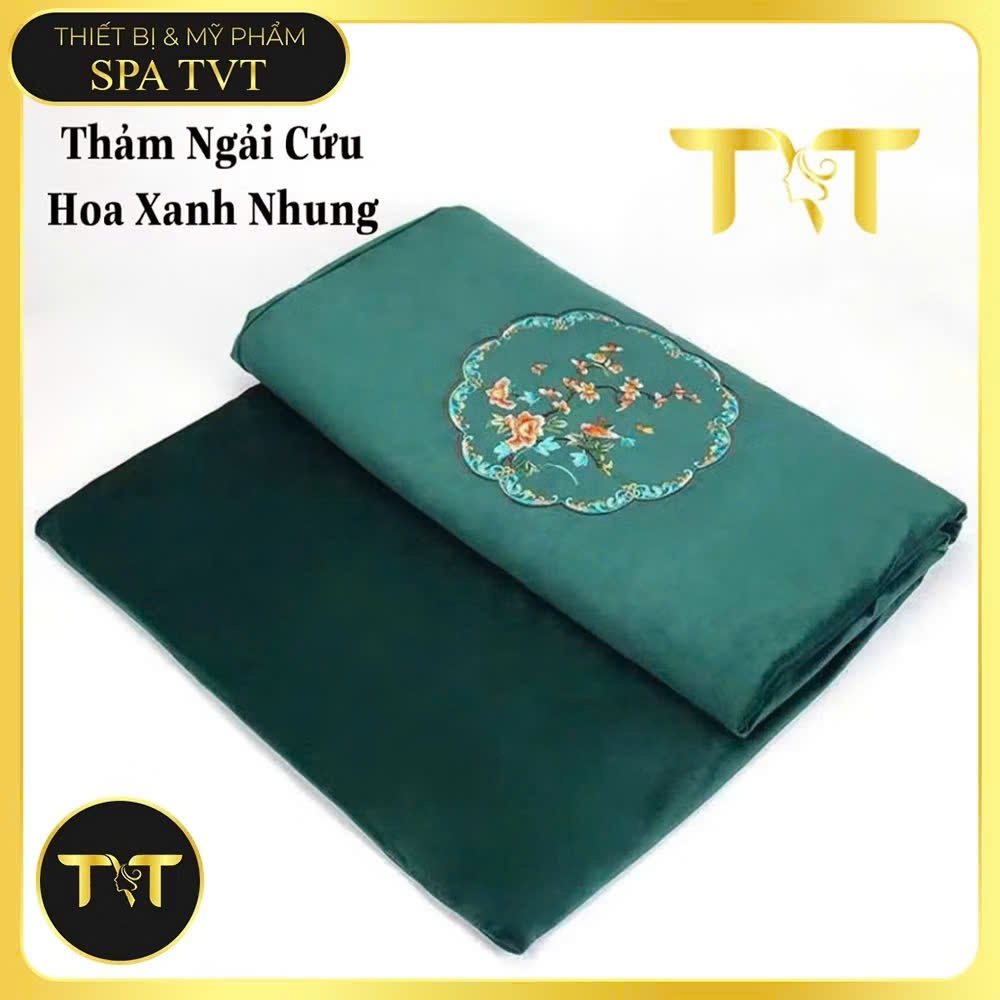 Thảm Ngải Cứu Nhung Xanh TVT , Thảm Sưởi Ấm Dưỡng Sinh Đông Y, Thư Giãn Toàn Thân, BH 12 Tháng