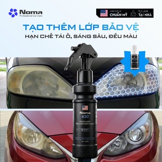 Dung dịch phục hồi và bảo vệ đèn pha Ô tô NOMA 620 tẩy sạch vết ố vàng, đánh bóng, phủ UV chống mờ