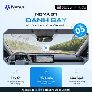 Combo 2 chai Nước rửa kính Ô tô Noma 911 tẩy sạch màng dầu, vết ố lâu ngày, hạn chế bám bụi