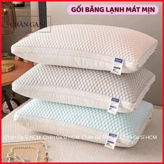 🛑SĂN SALE🛑Gối Băng Lạnh Cao Cấp Thoáng Mát Tự Nhiên, Gối Êm Ái, Nặng 1kg/cái _ Chăn Ga SỈ HCM