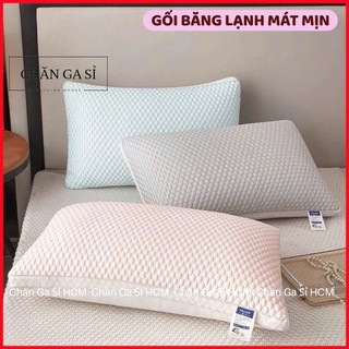 🛑SĂN SALE🛑Gối Băng Lạnh Cao Cấp Thoáng Mát Tự Nhiên, Gối Êm Ái, Nặng 1kg/cái _ Chăn Ga SỈ HCM
