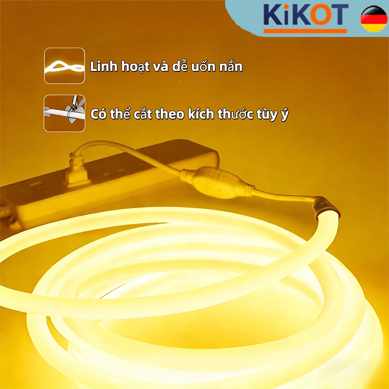KIKOT đèn led dây trang trí,8*16cm,đèn led vàng ấm,dây đèn neon Có ...