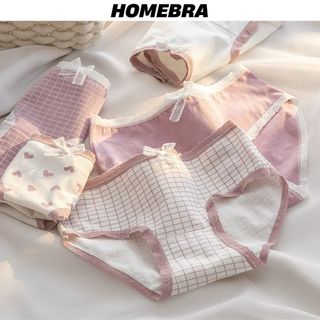 Quần lót nữ cotton kháng khuẩn họa tiết đáng yêu  - Quần lót nữ thoáng mát thấm hút co dãn tốt L110