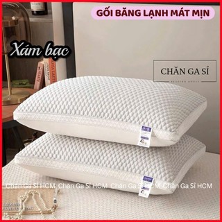 🛑SĂN SALE🛑Gối Băng Lạnh Cao Cấp Thoáng Mát Tự Nhiên, Gối Êm Ái, Nặng 1kg/cái _ Chăn Ga SỈ HCM