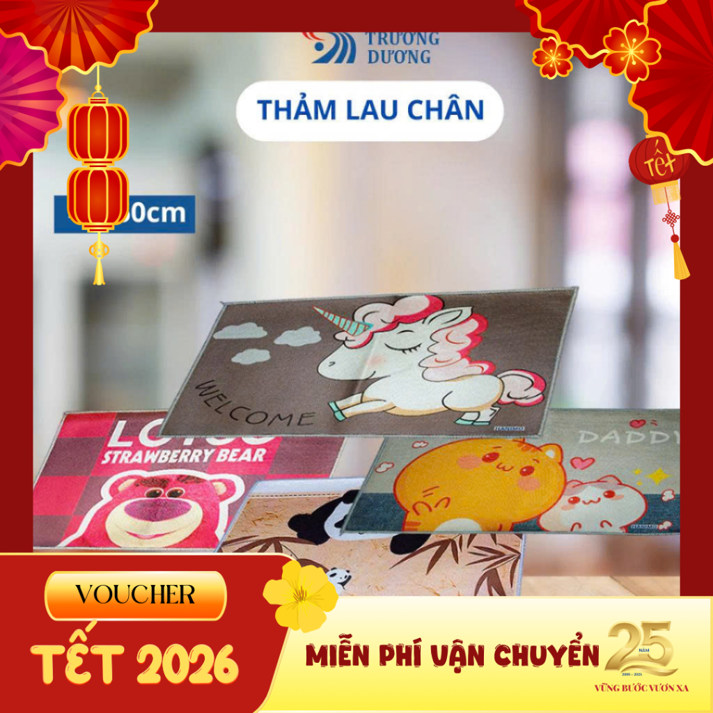 Thảm lau chân nhà tắm thấm hút nước tốt kích thước 40x60 cm - Thảm chùi chân phòng tắm kiểu dáng đẹp