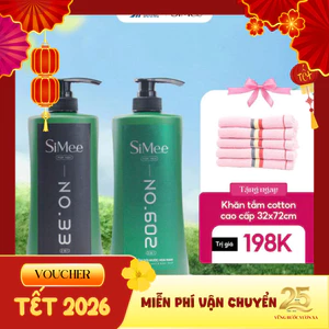 Sữa tắm gội nước hoa nam SiMee 2in1 – sữa tắm + dầu gội – Tiện lợi