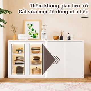Nido Tủ Buffet Đa Năng Cao Cấp Tủ Gỗ MDF Chống Thấm Dung Lượng Lớn Thiết Kế Phù Hợp Làm Tủ Bếp