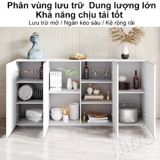 Nido Tủ Buffet Đa Năng Cao Cấp Tủ Gỗ MDF Chống Thấm Dung Lượng Lớn Thiết Kế Phù Hợp Làm Tủ Bếp