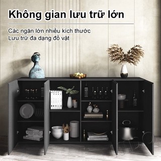 Nido Tủ Buffet Đa Năng Cao Cấp Tủ Gỗ MDF Chống Thấm Dung Lượng Lớn Thiết Kế Phù Hợp Làm Tủ Bếp