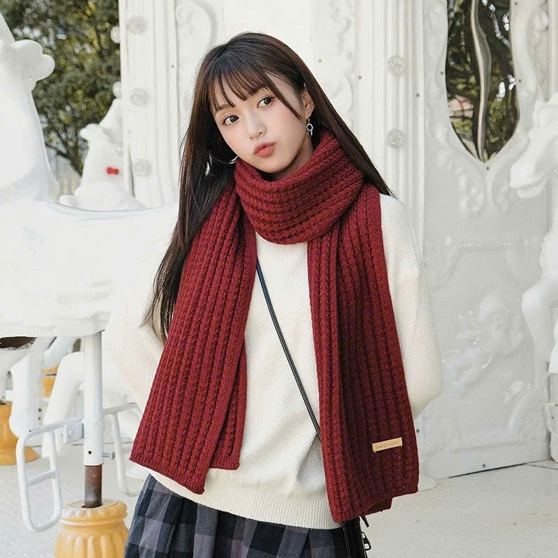Khăn quàng cổ nam nữ len dạ lông thỏ caro đỏ vintage khăn choàng cổ nam, khăn đôi mềm mịn dày cực ấm horizon