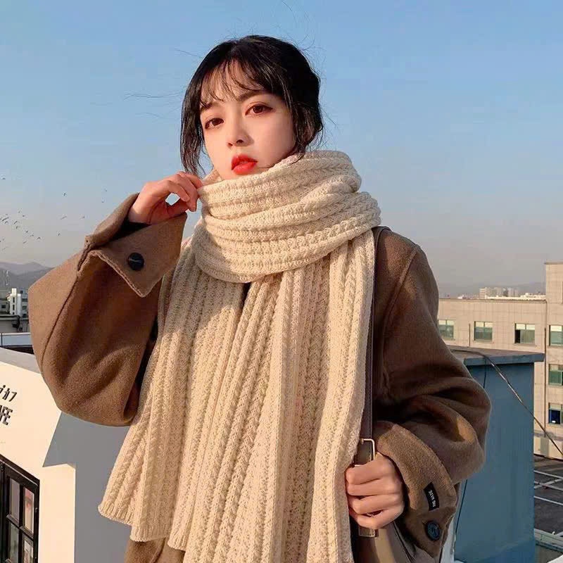 Khăn quàng cổ nam nữ len dạ lông thỏ caro đỏ vintage khăn choàng cổ nam, khăn đôi mềm mịn dày cực ấm horizon