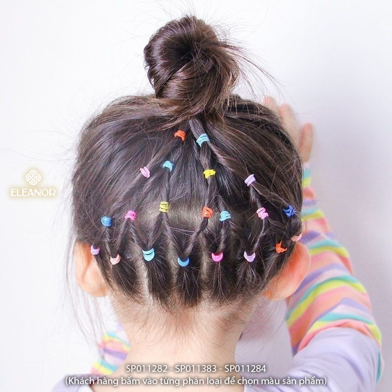 Bịch dây thun buộc tóc nữ Eleanor Accessories dây cột nhiều màu sắc phụ kiện tóc 11282