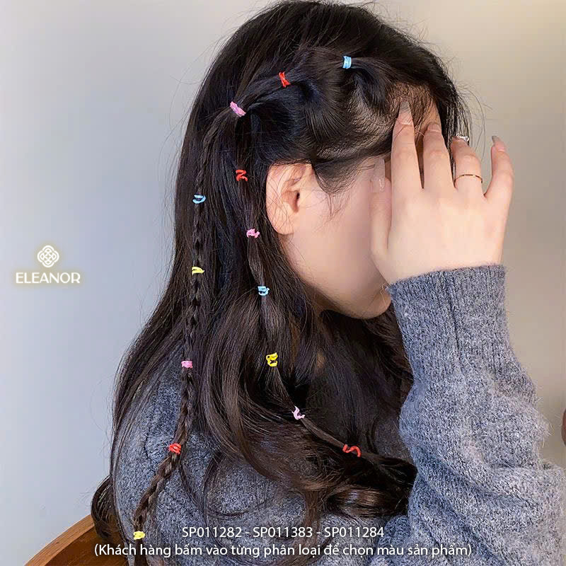 Bịch dây thun buộc tóc nữ Eleanor Accessories dây cột nhiều màu sắc phụ kiện tóc 11282