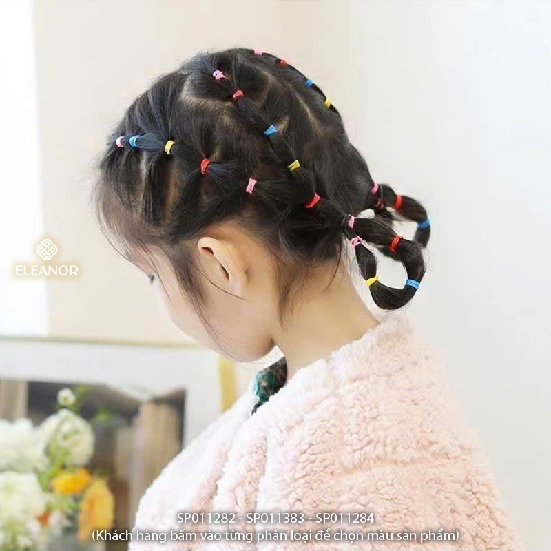 Bịch dây thun buộc tóc nữ Eleanor Accessories dây cột nhiều màu sắc phụ kiện tóc 11282