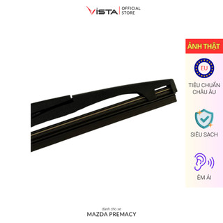 Bộ Gạt Mưa Vista Kính Hậu Cho Xe Ô Tô Mazda Premacy - Lưỡi Silicon - Tiêu Chuẩn Châu Âu - Siêu Sạch - Siêu Bền