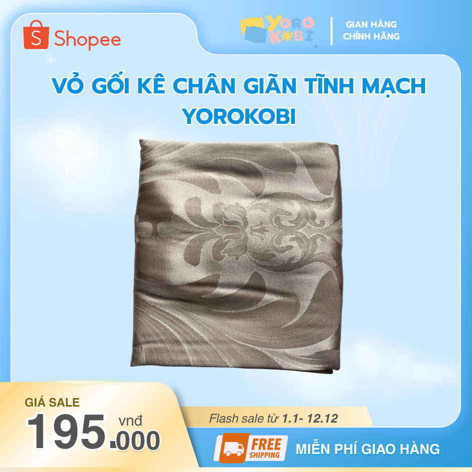 Vỏ Gối Chống Giãn Tĩnh Mạch Yorokobi Kích Cỡ 25&28CM