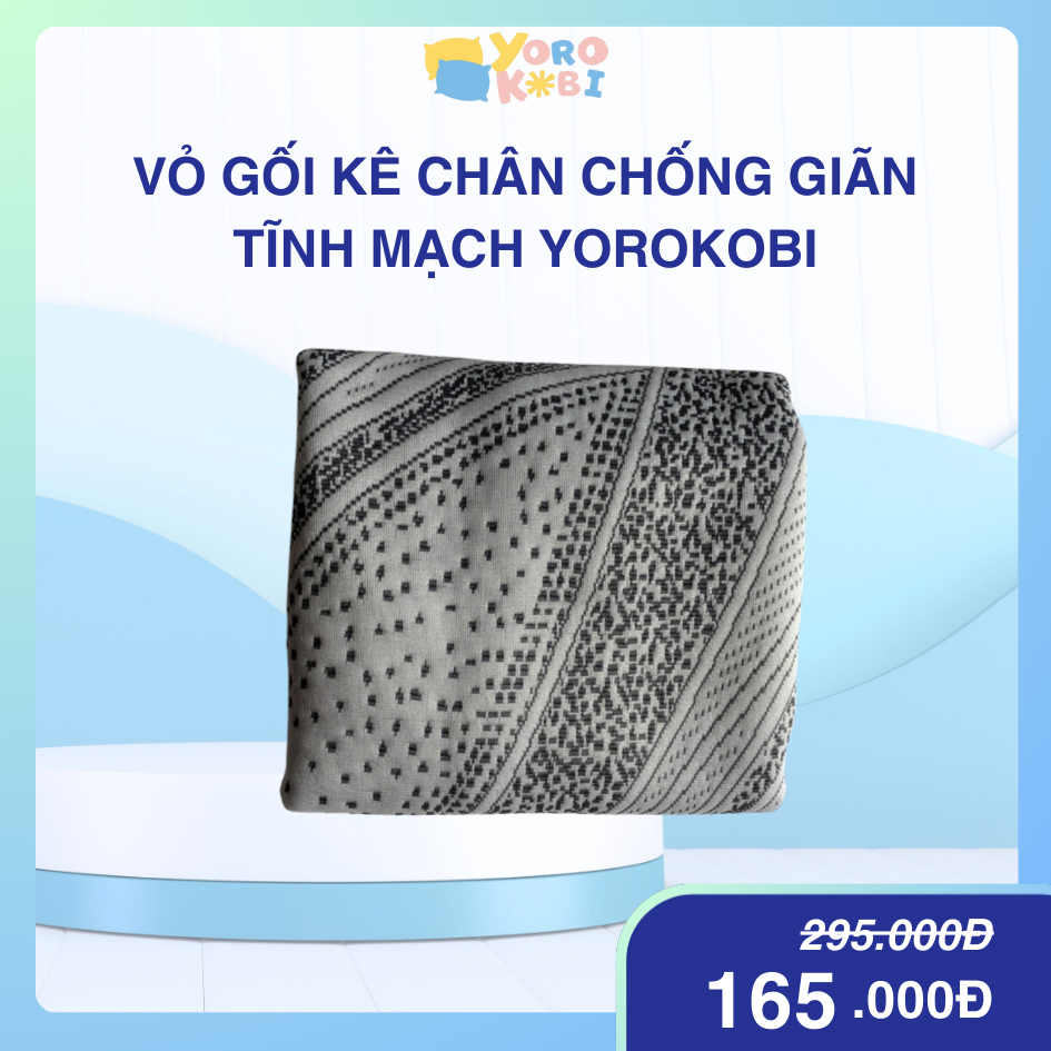 Vỏ Gối Chống Giãn Tĩnh Mạch Yorokobi Kích Cỡ 25&28CM