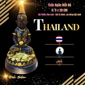 Vật Phẩm Trang Trí Kệ Sách Mẫu Tượng Đen Phối Vàng Thủ Công Cao 20cm tinh xảo