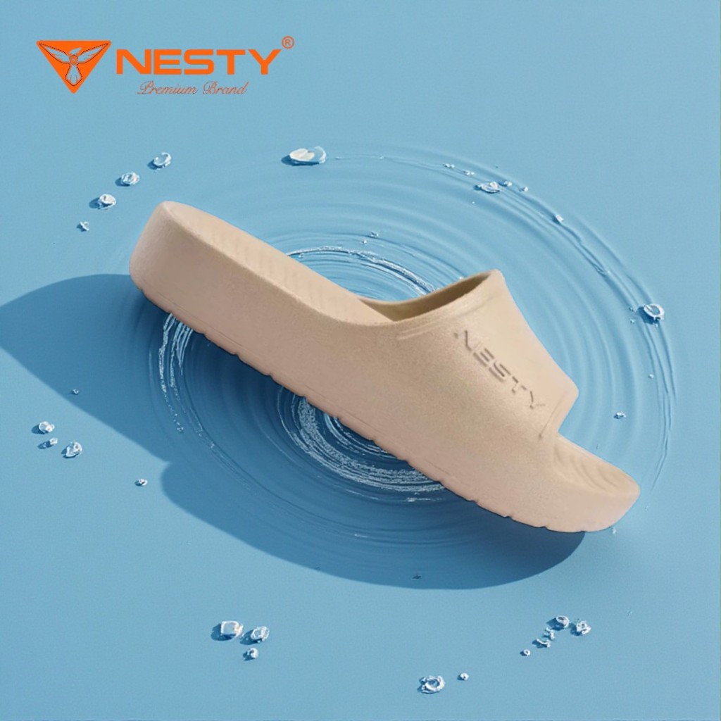 [NE38] Dép Bánh Mì Nam Nữ NESTY Hot Trend - Đúc Nguyên Khối EVA, Đế Cao Êm, Siêu Nhẹ, Chống Trượt