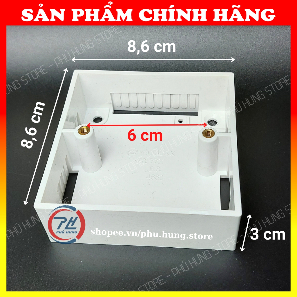 Combo 10 Đế Nổi Vuông Sino Vanlock S238 Chính Hãng - Kích Thước 86x86mm ...