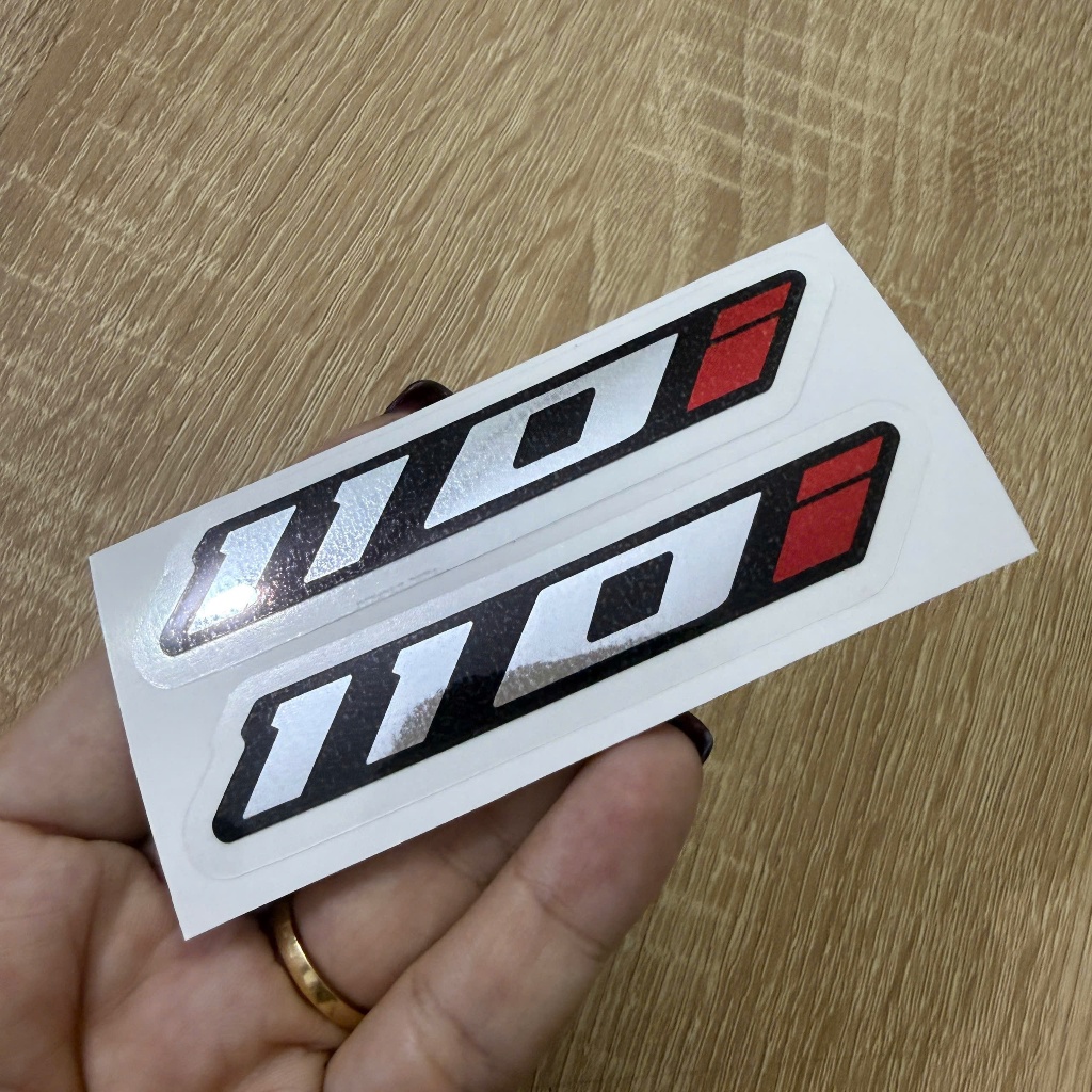 [CẶP] SỐ CROM. Số 110i, Số 125i, số 150i, số 160i. Trang trí dán xe máy