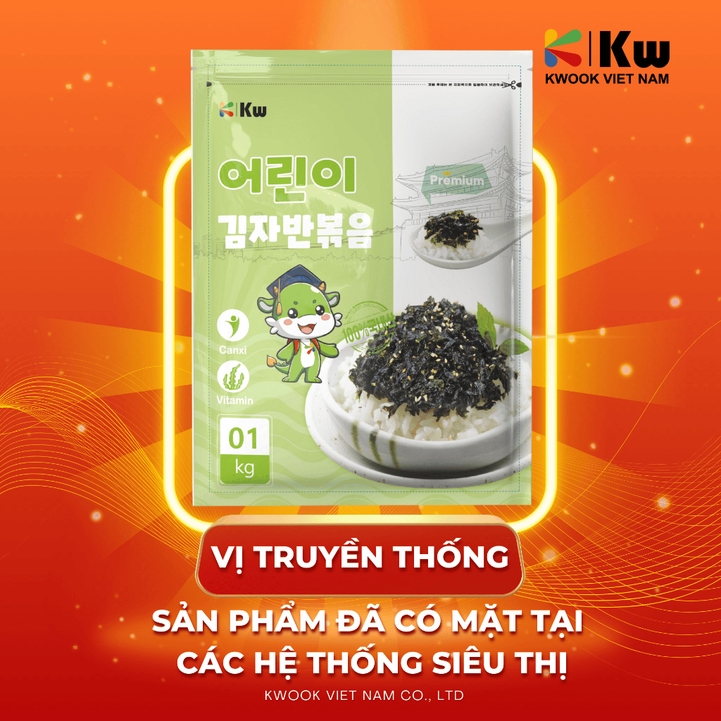Rong Biển Rắc Cơm Canxi tăng cao Kwook [Gói To] | Shopee Việt Nam