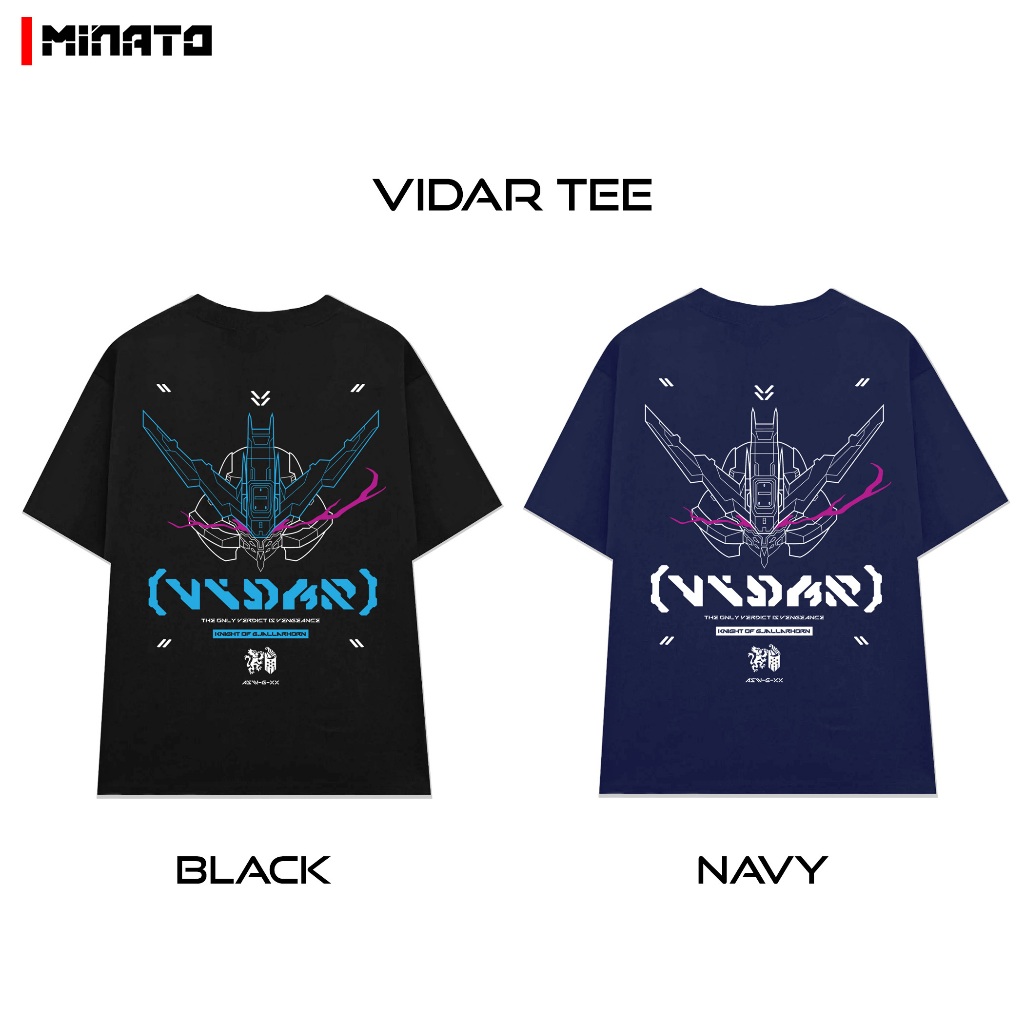 Áo thun Vidar G.U.N.D.A.M Nam Nữ Unisex Form Rộng Oversized