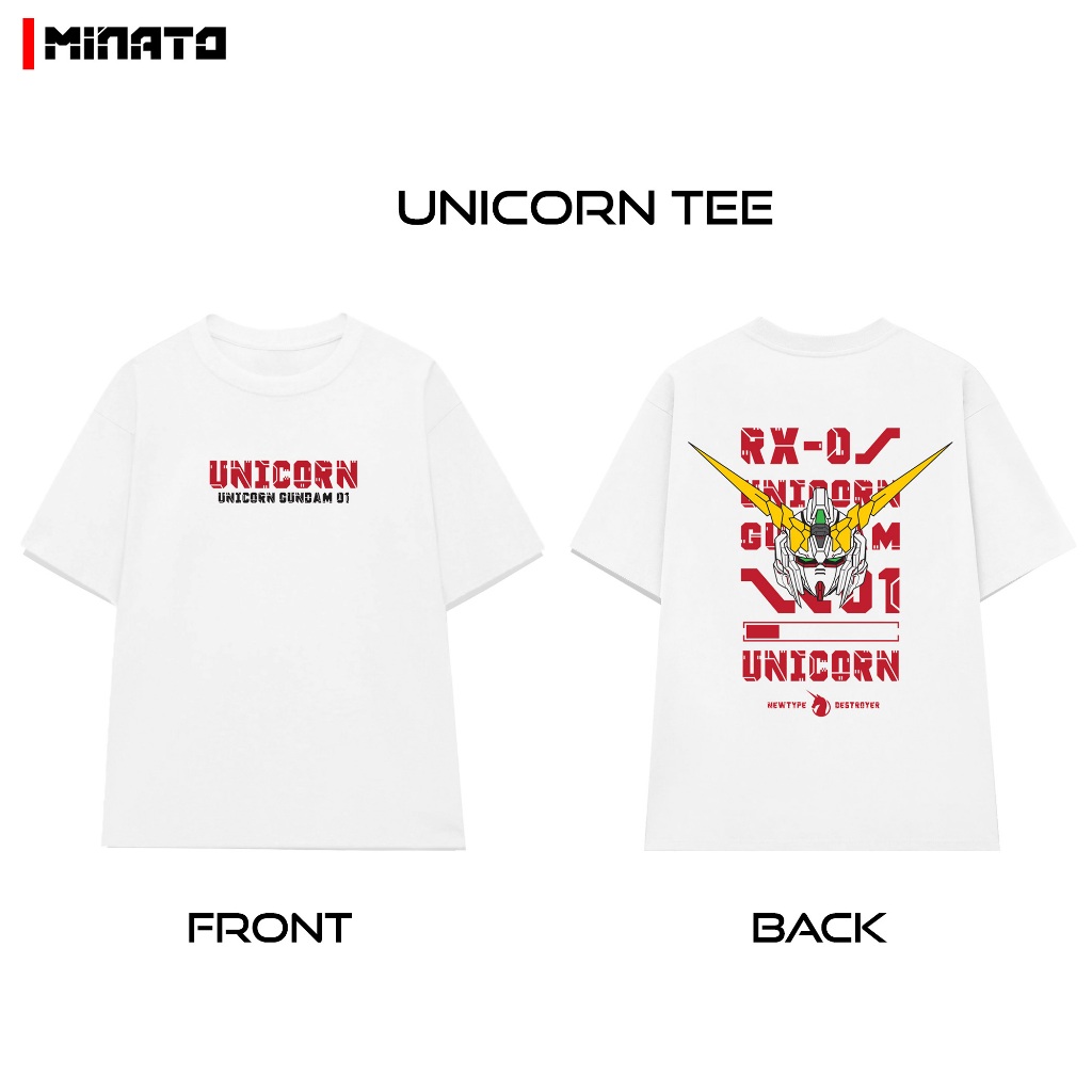 Áo thun Unicorn G.U.N.D.A.M Nam Nữ Unisex Form Rộng Oversized