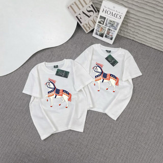 Áo thun babytee chất cotton 35/65 in hình ngựa ( không h)