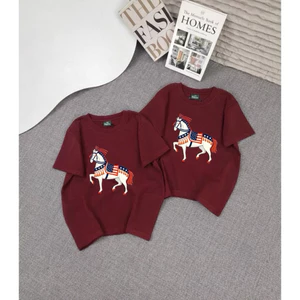 Áo thun babytee chất cotton 35/65 in hình ngựa ( không h)