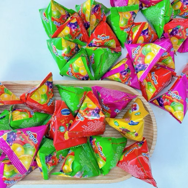 Kẹo Dẻo Chip Chip Sugas Hương Trái Cây Siêu Ngon Gói 1kg